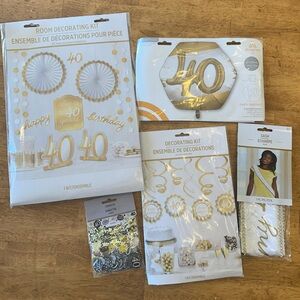40th Birthday Party Decoration Set